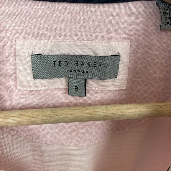 Ted Baker London Short Sleeve Mens 6 Polo Pullover 1/4 Button Lightweight Shirt - Picture 10 of 10